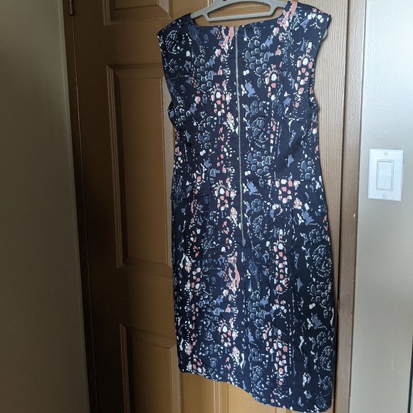 French Connection Navy & Floral Dress - Picture 2 of 6